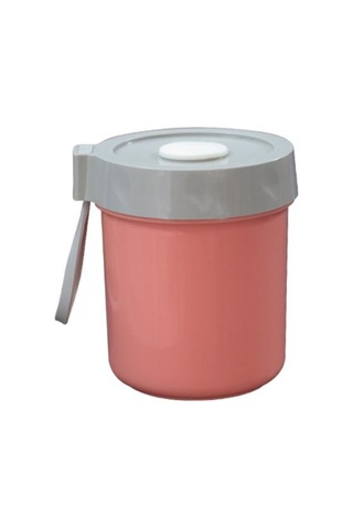 Pembe 450 Ml Kahvaltı Fincan Toz Geçirmez Büyük Kapasiteli Taşınabilir Yulaf Ezmesi Bardağı Tahıl Yoğurt Kapaklı Kupa