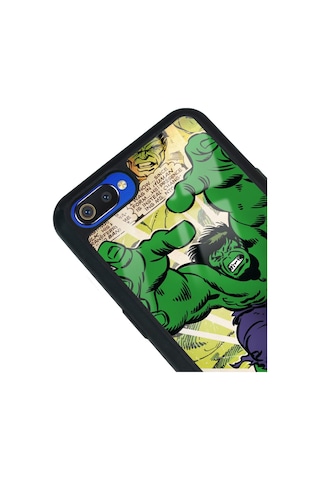 Oppo Realme C2 Hulk Tasarımlı Glossy Telefon Kılıfı Siyah