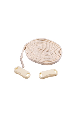 Elastik Bej Akıllı Bağcık Tak Bırak Ayakkabı Bağcığı 100cm