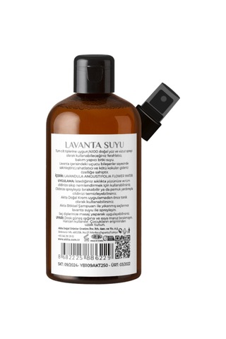 Akita Doğal Aloe Vera Cam Şişe Lavanta Suyu 100 ML