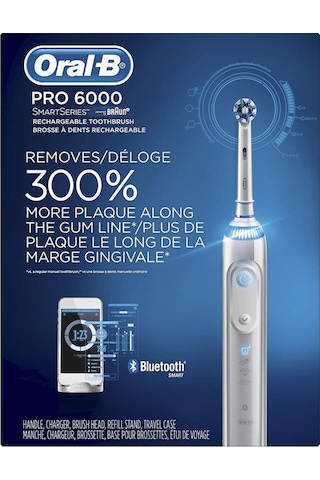 Oral-B Smart Series Pro 6000 Elektrikli Diş Fırçası Beyaz