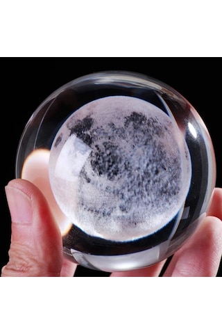Ay Cam Küre Işıklı - Renk Değiştiren , Rengarenk