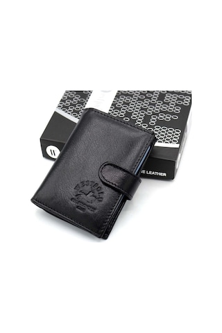 Polo W Club West Polo Erkek Deri Patlı Detaylı Şeffaf Cüzdan Kartlık W3068