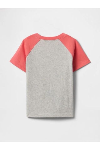 Erkek Bebek Gap Logo T-shirt Gri-5981 Gri