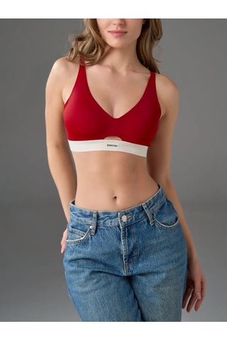 Bonechka Desteksiz Sütyen Dekolte 248485075 Kırmızı
