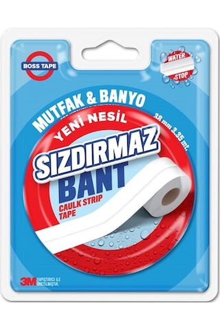 Bosstape Küvet Banyo Mutfak Sızdırmazlık Bandı 22 mm x 3,35 Metr