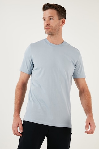 Buratti Pamuklu Regular Fit Bisiklet Yaka Basic Erkek T Shirt 59020201 Orta Mavi