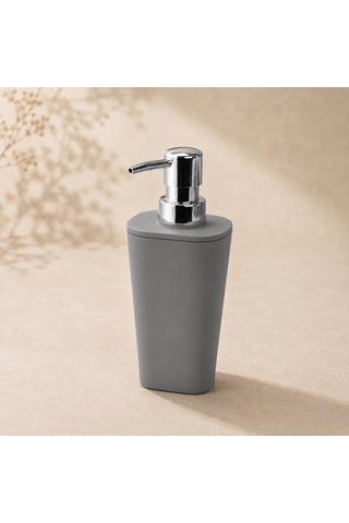 The Voguemaxima Sıvı Sabunluk Gri Kare Plastik 7x17 Cm