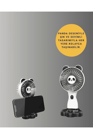 Sessiz Çalışan Usb Şarjlı Masaüstü Mini Vantilatör