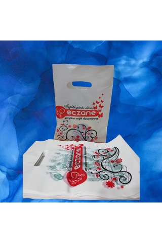 Bio Eczane Poşeti Baskılı El Geçme Poşet 22X32 Cm 1000 Adet 5 Kg