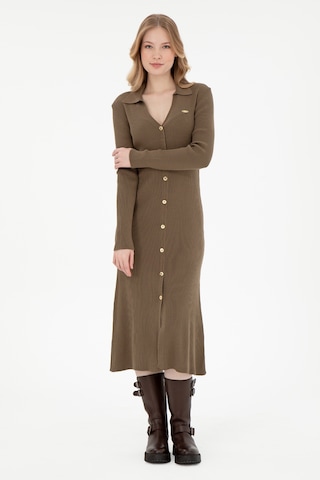 U.s. Polo Assn. Kadın Açık Haki Elbise Triko 50297100-vr183 Acık Hakı