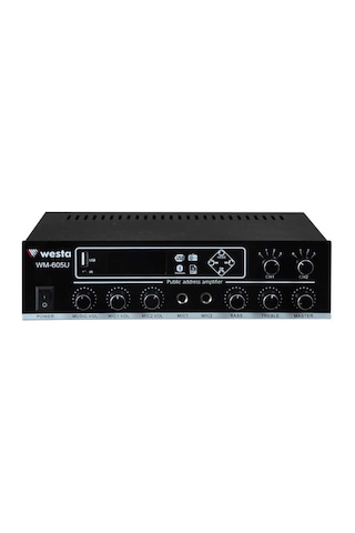 Westa WM-605U 100 W Trafolu 2 Kanallı Oto Amplifikatör