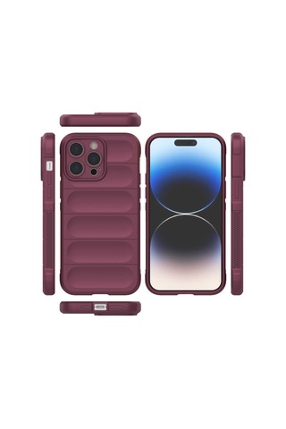 Apple Uyumlu iPhone 15 Pro Kılıf Optimum Lens Çerçeveli Silikon Kapak