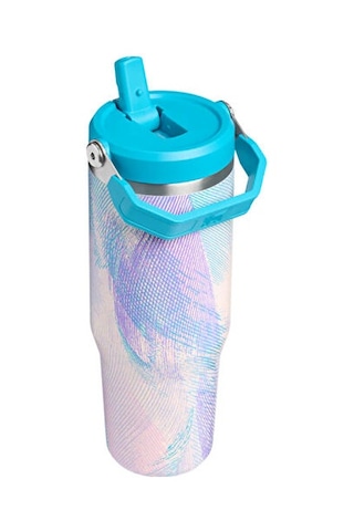Stanley The Iceflow Flıp Straw 2.0 Tumbler 0.89l Pipetli Termos 10-13424-0663 Mavi