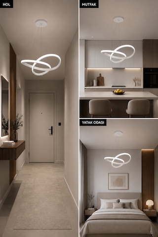 AvizeGO Bravo Led Sarkıt Avize Beyaz Işık