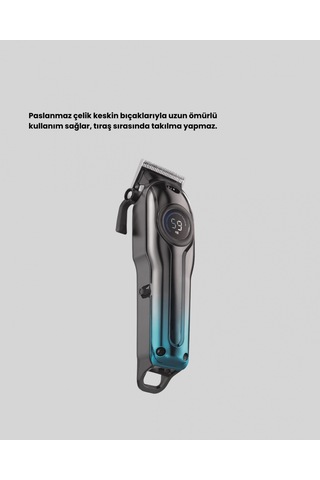 4 Limit Tarağı Ve Ayarlanabilir Kesim Uzunluğu Saç Makinesi