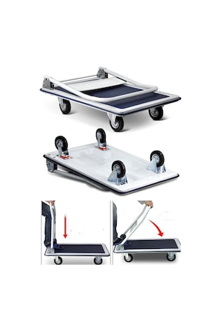 Staxx Katlanır Platform 300 KG Kapasiteli Koli Yük Paket Taşıma Arabası