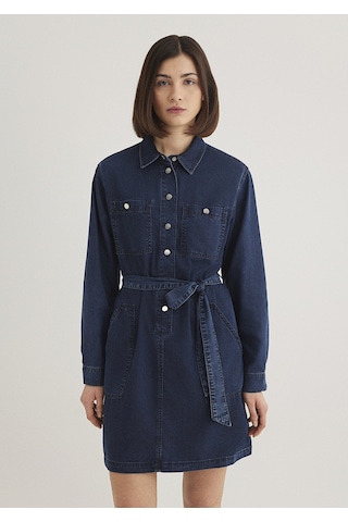 Mavi - Bridget Gold Klasik Mürekkep Mavi Jean Elbise 1310541-87815 Lacivert