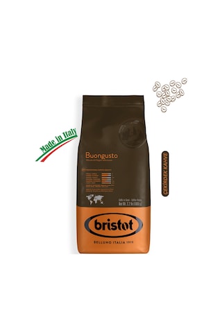 Bristot Buongusto Orta Kavrulmuş Premium İtalyan Espresso Çekirdek Kahve 1 KG