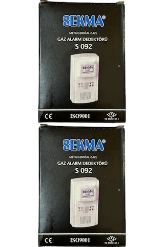 Sekma Doğal Gaz Metan Alarm Dedektörü S-092 2 Adet