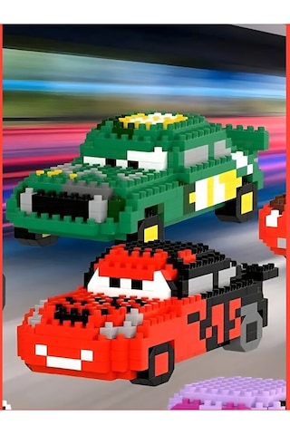 Brıcks Cars Filmi Seti - Şimşek Mcqueen Ve Chick Hicks Yarış Seri