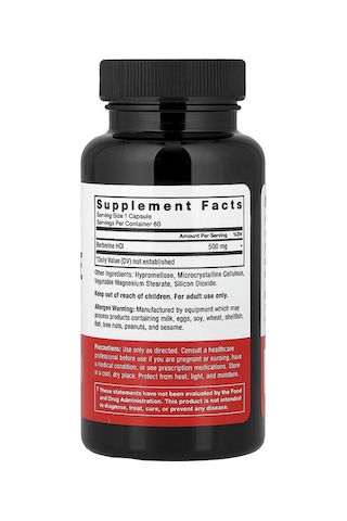 Force Factor, Berberine, 500 Mg, 60 Vegetable Capsules