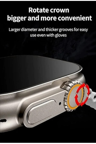 WS28 Ultra 49 MM Siri Tansiyon Ateş Nabız Ölçer Akıllı Saat (Distribütör Garantili)