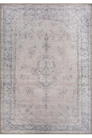 Dorian Eskitme Desenli Dokuma Taban Dekoratif Bej Halı (Al 128)