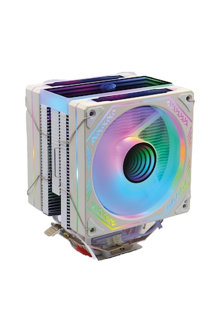 Zoko Ice Pro Wp4 Beyaz Auto Rainbow Fanlı Kule İşlemci Fanı