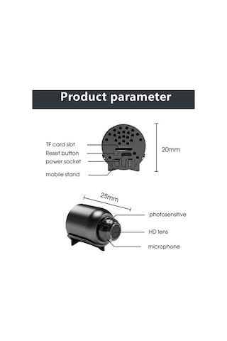 Flybuy Mini Wifi Kamera X5 Ev Güvenlik 1080p Aı İnsan Tanıma Gece Görüş