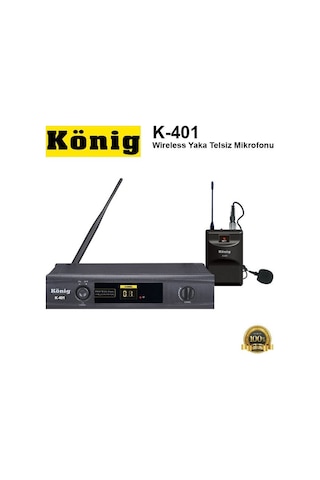 König K-401 Wireless Yaka Telsiz Mikrofonu