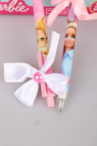 Dekomus İle Lisanslı Barbıe Tekli Fiyonklu Versatil Uçlu Kalem 0.7 Mm Pembe