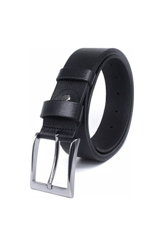 4Cm Siyah - Kahverengi 2'Li %100 Manda Derisi Erkek Kot Kemeri Çok Renkli