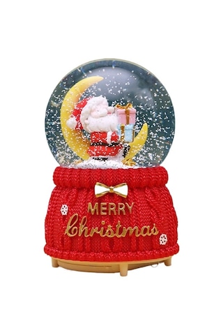 Venturemart Noel Kristal Top Müzik Kutusu Yılbaşı Ağacı Yaşlı Adam Kristal Top Müzik Kutusu De