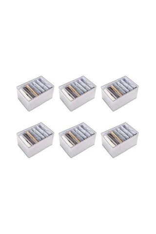 Dancemonkey Pp Gardırop Elbise Düzenleyici Kot Bölmesi Saklama Kutusu Gri, L Altın Altın