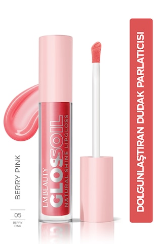 Embeauty Berry Bloom No:3 Glossoil - Nemlendirici, Dolgunlaştırıcı Dudak Parlatıcısı Berry Pink 03
