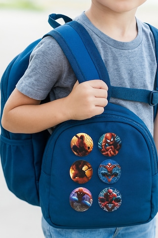 Lisanslı Yaka Çanta Rozeti Spiderman-örümcek Adam 6lı Paket Pinyata İçi Küçük Hediyelikler Diğer