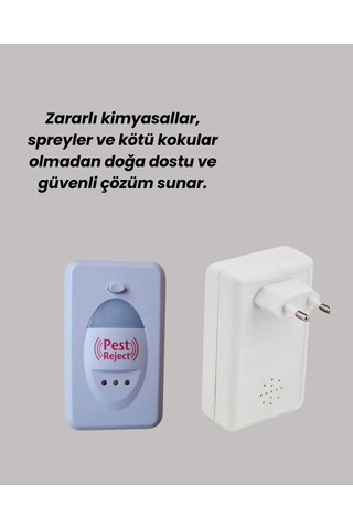 Ultrasonik Haşere Kovucu Cihaz 150 M2 Etki Alanı -