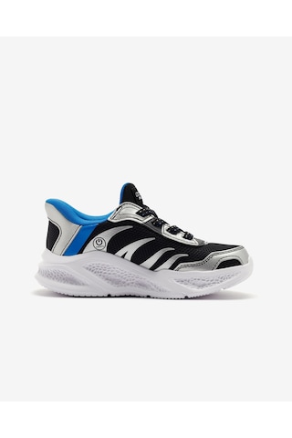 Skechers Skechers Meteor-lights - Brisk-beams Büyük Erkek Çocuk Gri Işıklı Spor Ayakkabı 403848l Slbk Gri