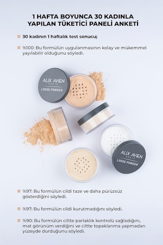 Alix Avien İpeksi Toz Pudra Sabitleyici Etki Mat Bitiş Loose Powder 04 Desert Sand 00