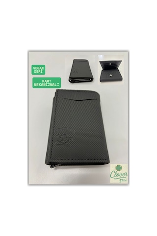Store Erkek Cüzdan Kart Mekanizmalı Şık Ve Spor Cüzdan Gri