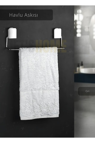 Jet's Home Havlu Askısı Paslanmaz Çelik Yapışkanlı Banyo Havluluk Düzenleyici Krom Krom