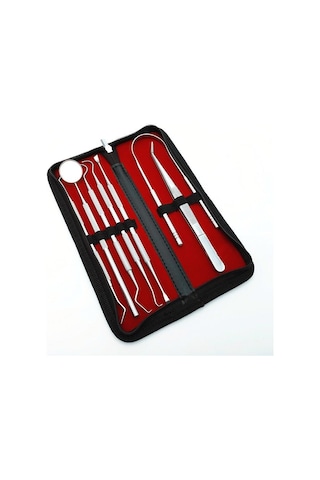 Valkyrie 7 adet Paslanmaz Çelik Diş Tartar Dil Temizleme Dental A