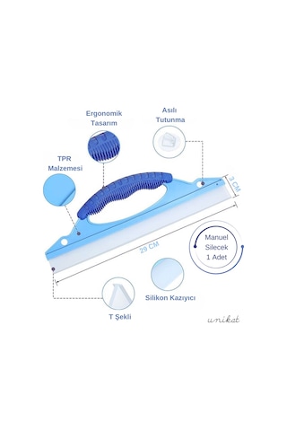 Hızlı Ve Etkili Manuel Araba Cam Ve Araba Yüzey Sileceği Çekpas 1 Adet Yumuşak Yüksek Kaliteli Silikon Unikat