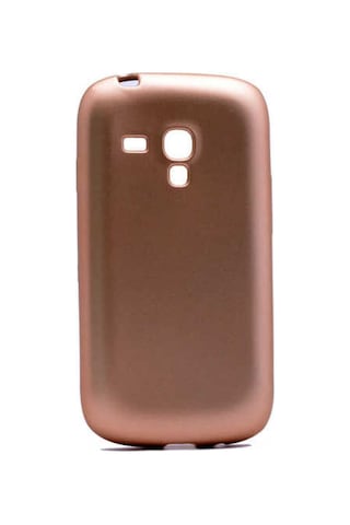 Samsung Galaxy Uyumlu S3 Mini Kılıf Zore Premier Silikon Kapak Gold