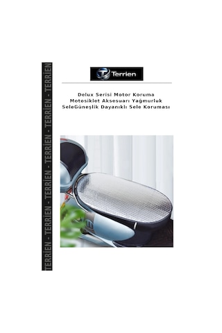 Delux Serisi Motor Koruma Motosiklet Aksesuarı Yağmurluk Selegüneşlik Dayanıklı Sele Koruması