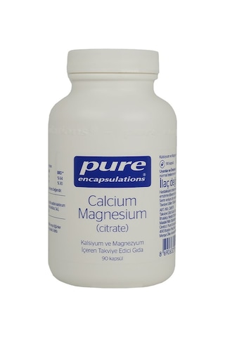 Pure Encapsulations Calcium Magnesium (Citrate) 90 Kapsül