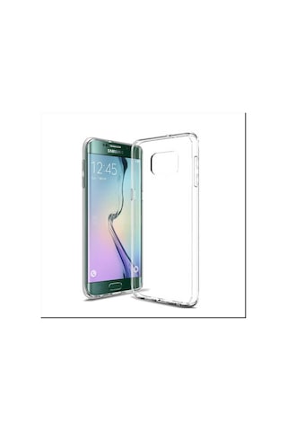 Galaxy S6 Edge Kılıf Şeffaf Ince Ve Esnek Süper Silikon Kılıf Renksiz