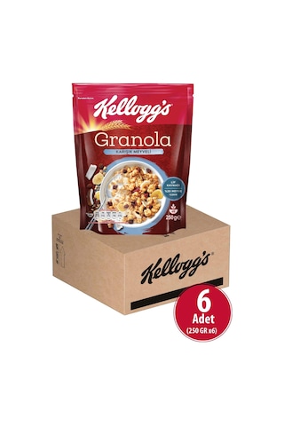 Kellogg's Karışık Meyveli Granola 6 x 250 G