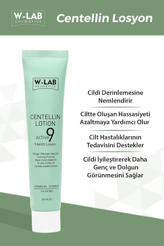W-Lab Cosmetics Centellin 9 Aktifli Losyon 50 ML